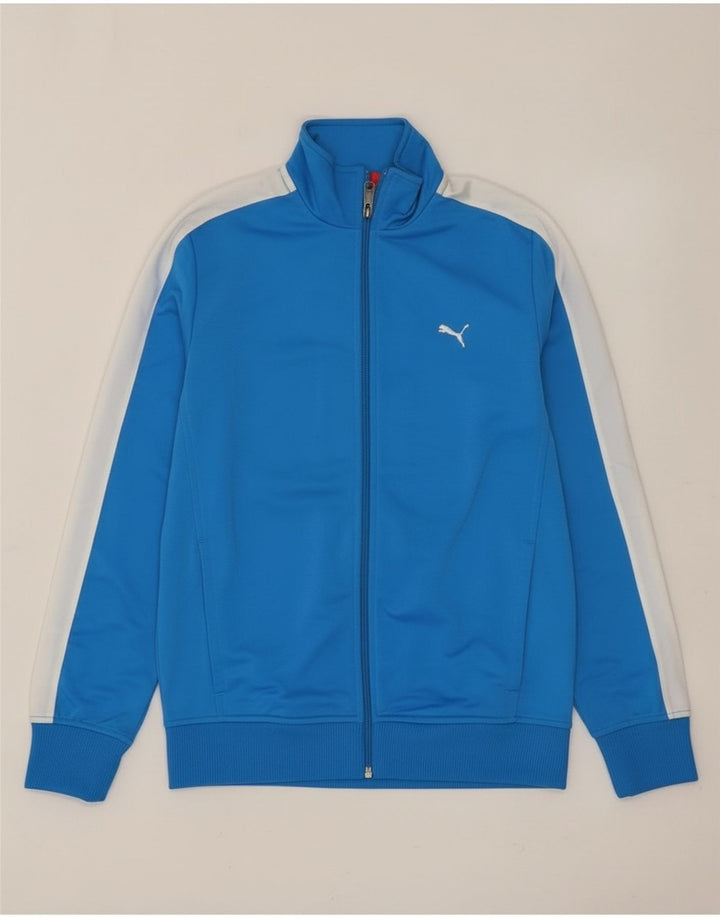 Puma Veste de Survêtement Garçon 13-14 ans Bleu Colorblock Polyester