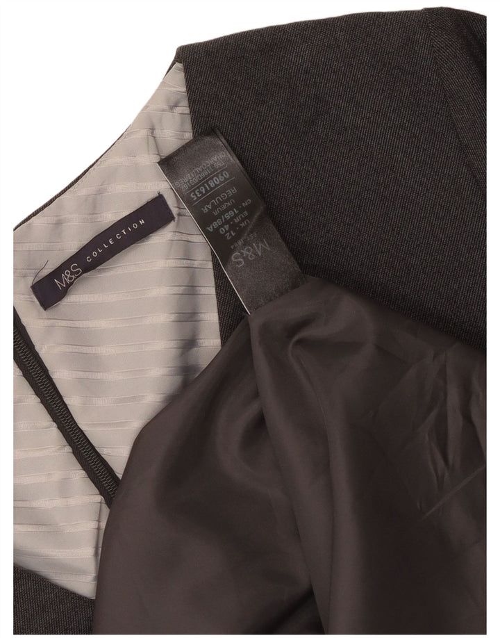 Marks & Spencer Robe fourreau pour femme UK 12 Gris moyen Polyester