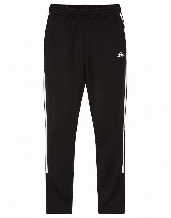 ADIDAS Womens Tracksuit Trousers UK 12 Medium Black Polyester