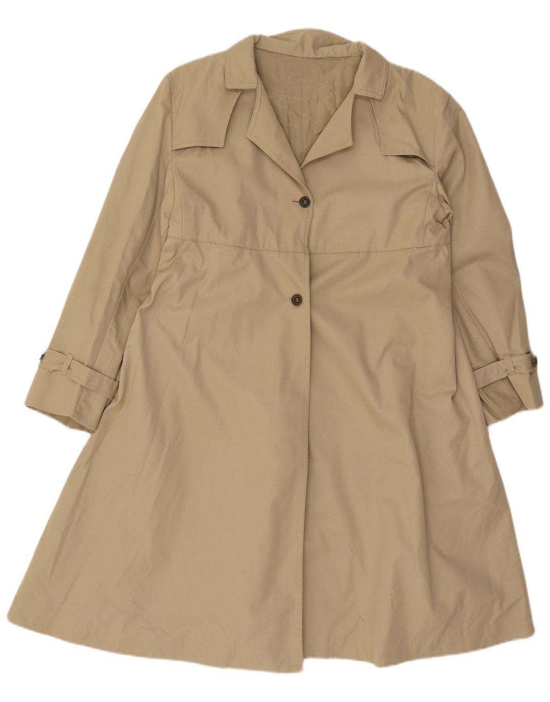 VINTAGE Trench Femme UK 12 Beige Moyen