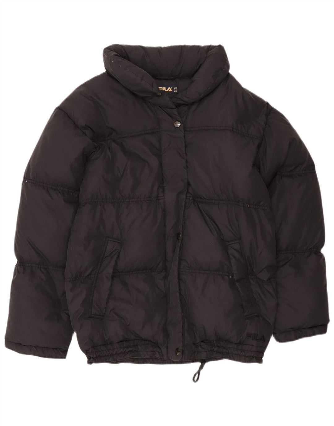 Fila Veste matelassée à capuche pour femme IT 46 Large Noir