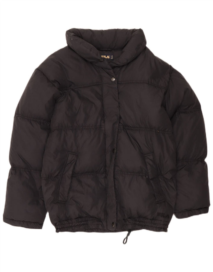 Fila Veste matelassée à capuche pour femme IT 46 Large Noir