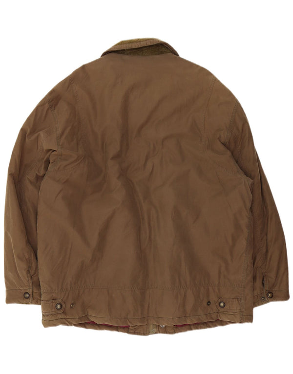Roy Rogers Veste utilitaire coupe ample pour homme UK 40 Grand coton marron