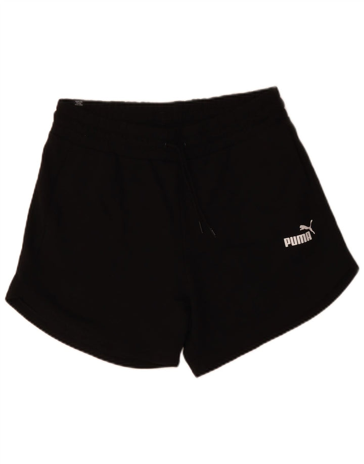 PUMA Short de Sport Femme Noir Moyen Coton