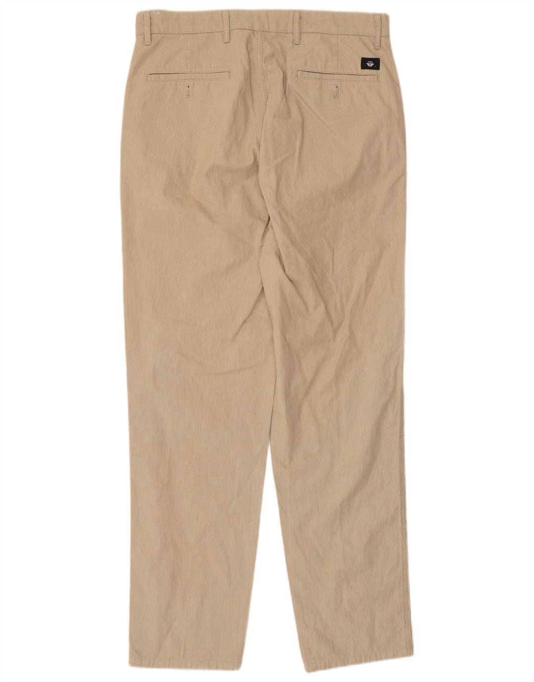 DOCKERS Pantalon Chino Fuselé Homme W32 L32 Coton Beige à Fines Rayures