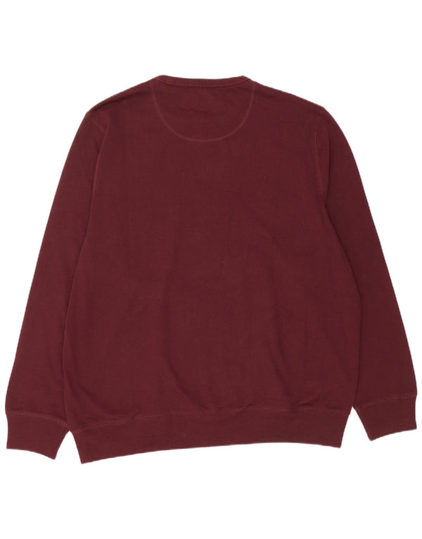 Marks & Spencer Sweat-shirt coupe classique pour homme en coton bordeaux 2XL