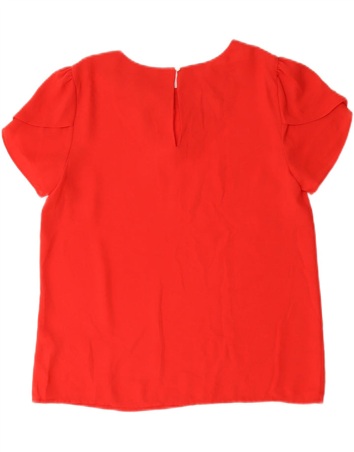 Oasis Chemisier Femme UK 10 Petit Rouge Polyester