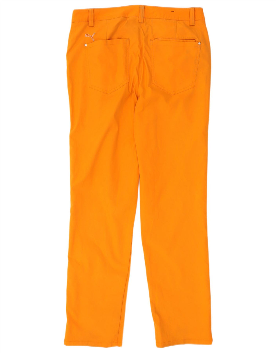 Puma Pantalon droit décontracté pour homme W32 L32 Orange Polyester