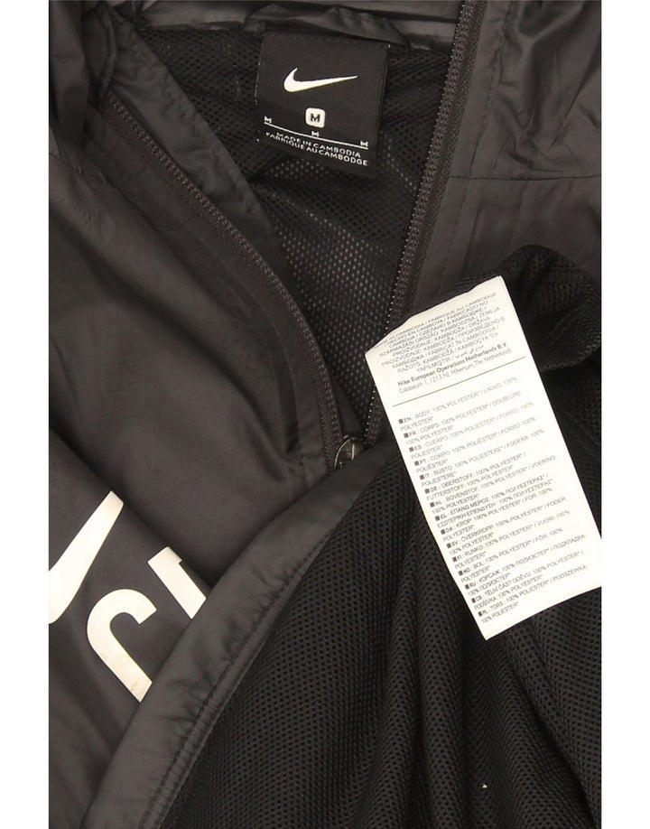 Veste de pluie à capuche Nike CR7 Graphic pour homme UK 38 Polyester noir moyen