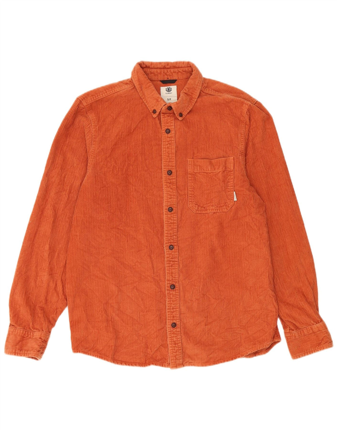 Element Chemise En Velours Côtelé Homme Petit Orange Coton