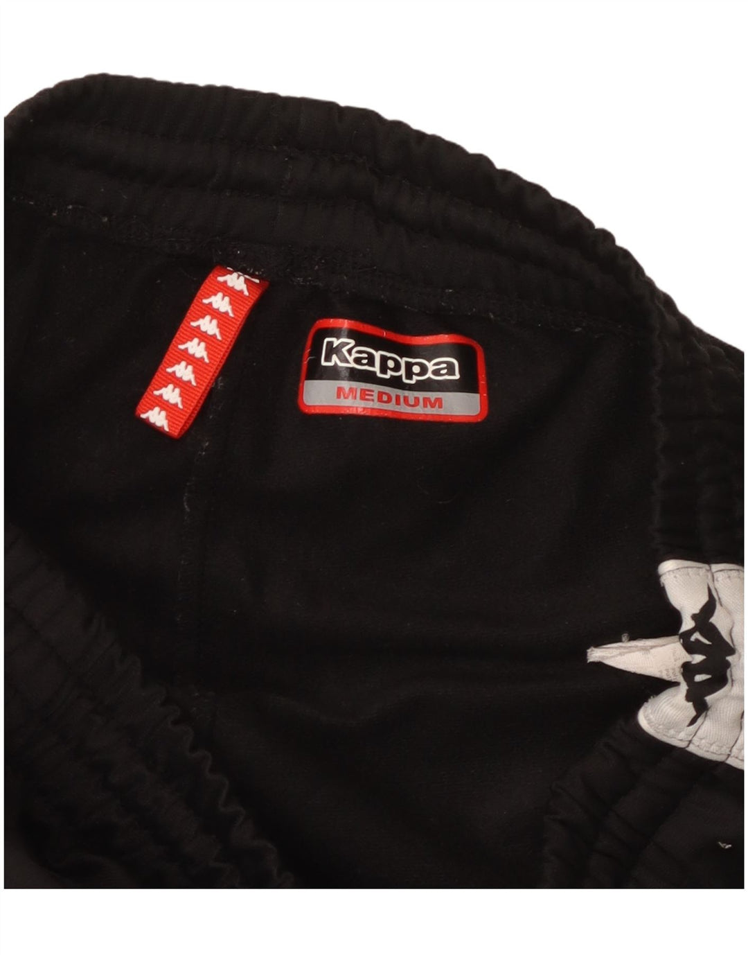 Kappa Pantalon de Survêtement Graphique Homme Noir Moyen Polyester Colorblock