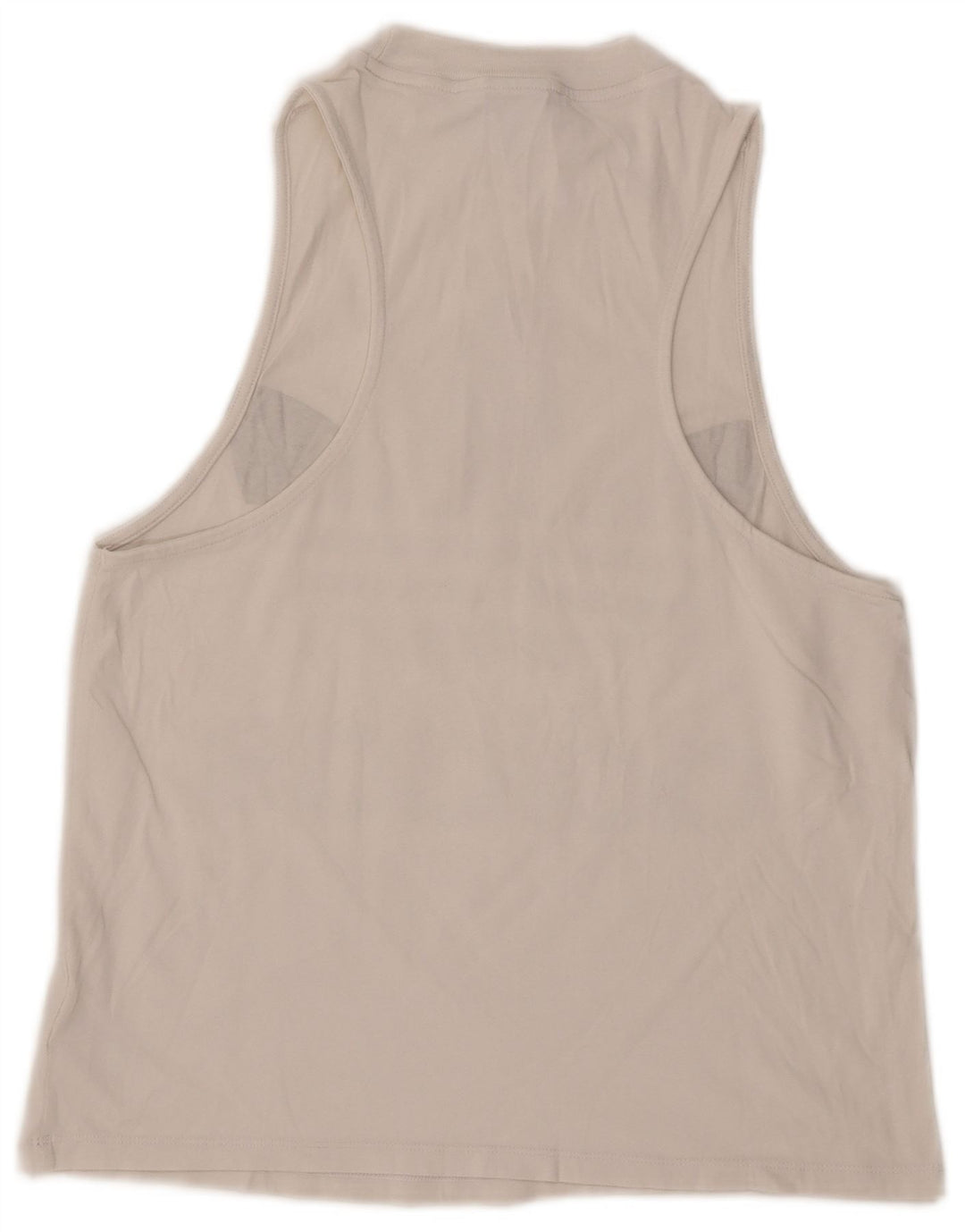 Adidas Débardeur graphique pour femme UK 12 en coton blanc moyen