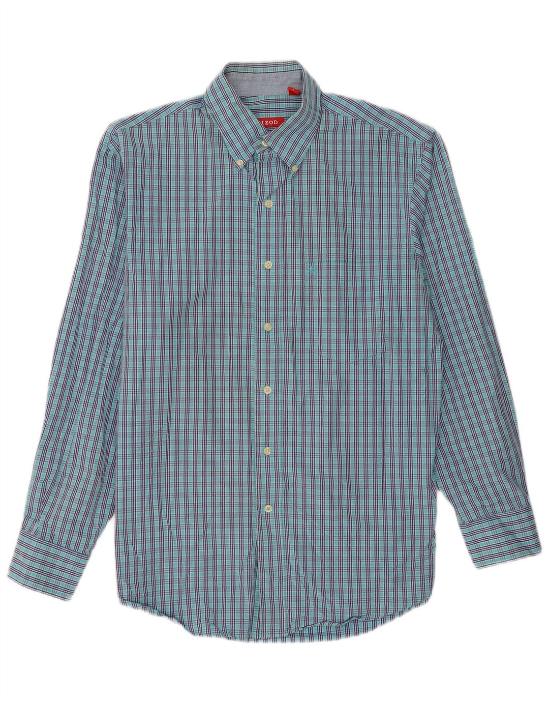IZOD Chemise Homme Carreaux Bleu Moyen