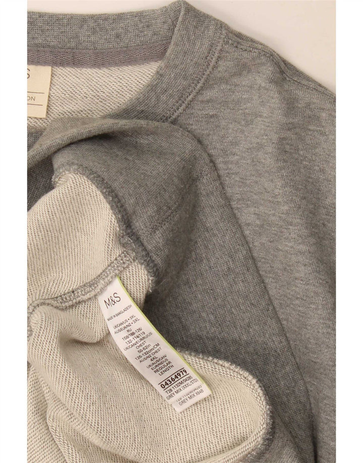 Marks & Spencer Sweat-shirt pour homme en coton gris 3XL