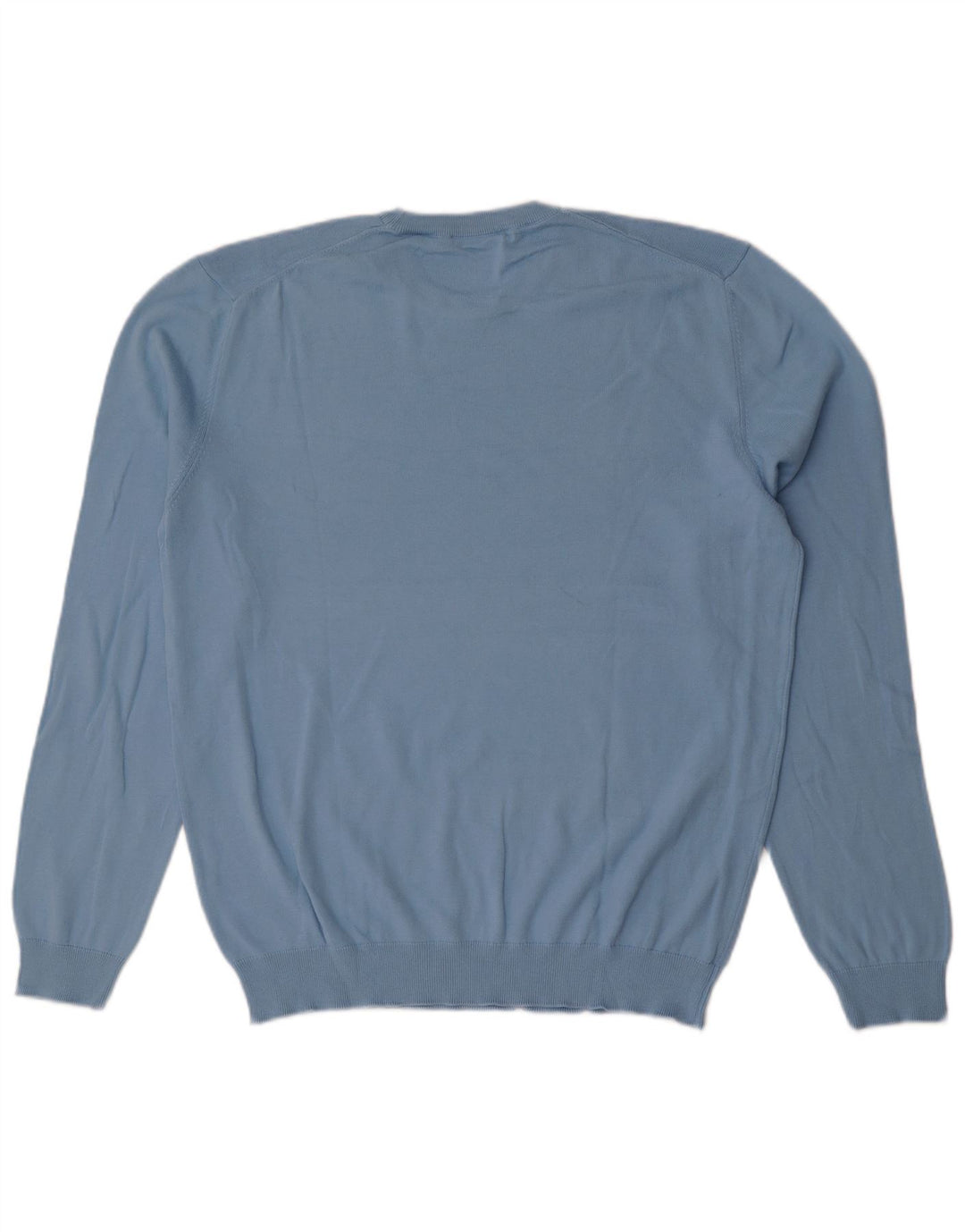 Benetton Pull Col Rond Homme XL Bleu Coton