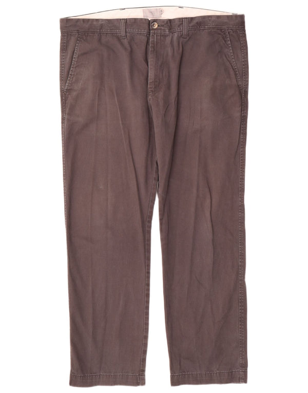 Marks & Spencer Pantalon Chino Droit Homme W40 L29 Gris Coton