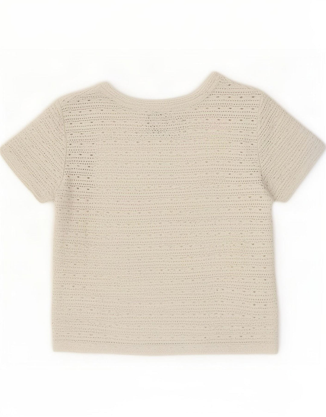 Zara Womens Crop T-Shirt Top UK 10 Petit Gris Polyester