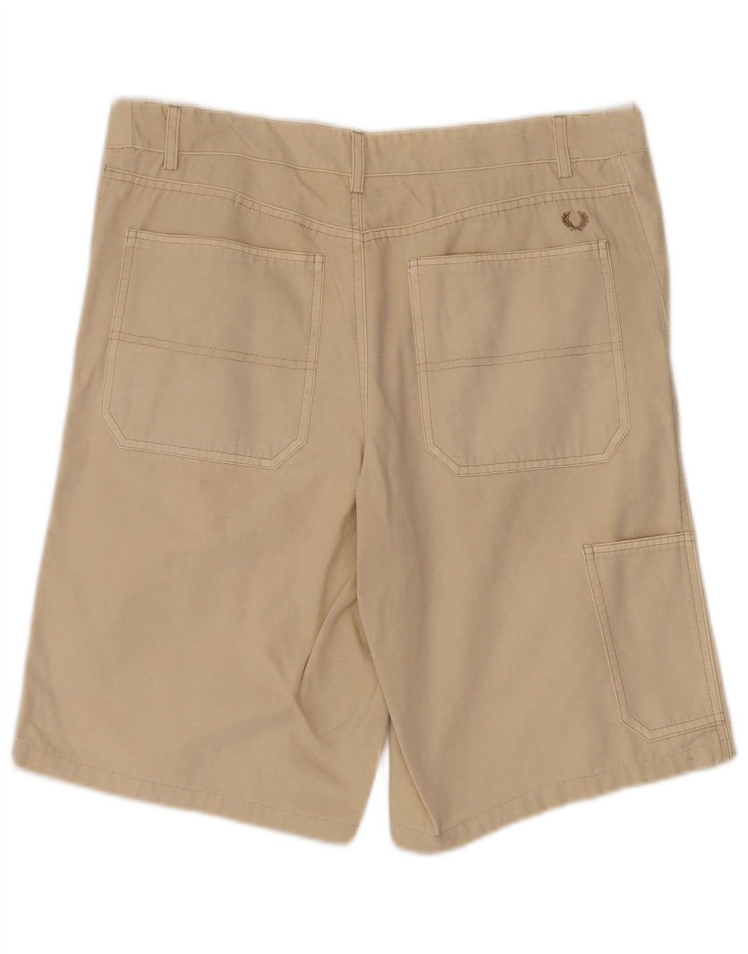 FRED PERRY Short décontracté pour homme IT 48 Medium W36 Beige Coton
