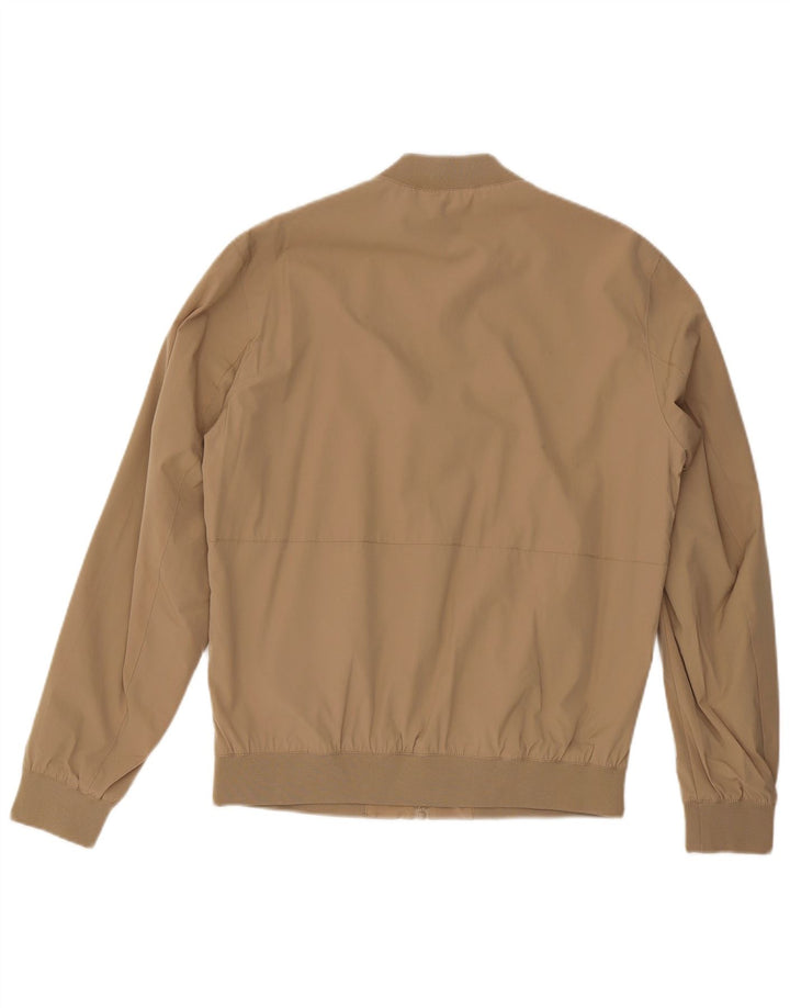ZARA Veste Bomber Homme UK 38 Polyester Beige Moyen