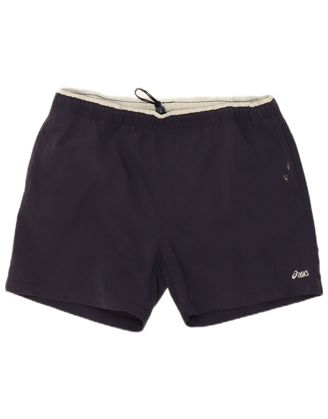 Asics Short de sport graphique pour homme 2XL Bleu marine