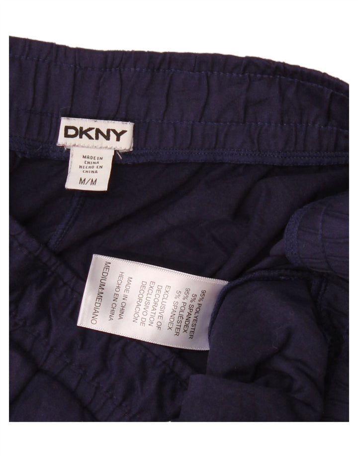 Dkny Pantalon de survêtement pour femme UK 12 Bleu marine moyen Polyester