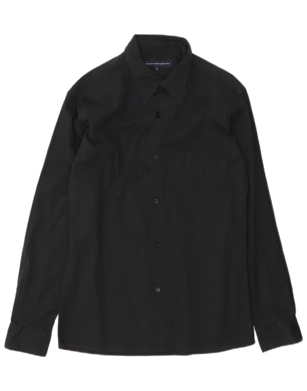 French Connection Chemise Homme Petit Noir Coton