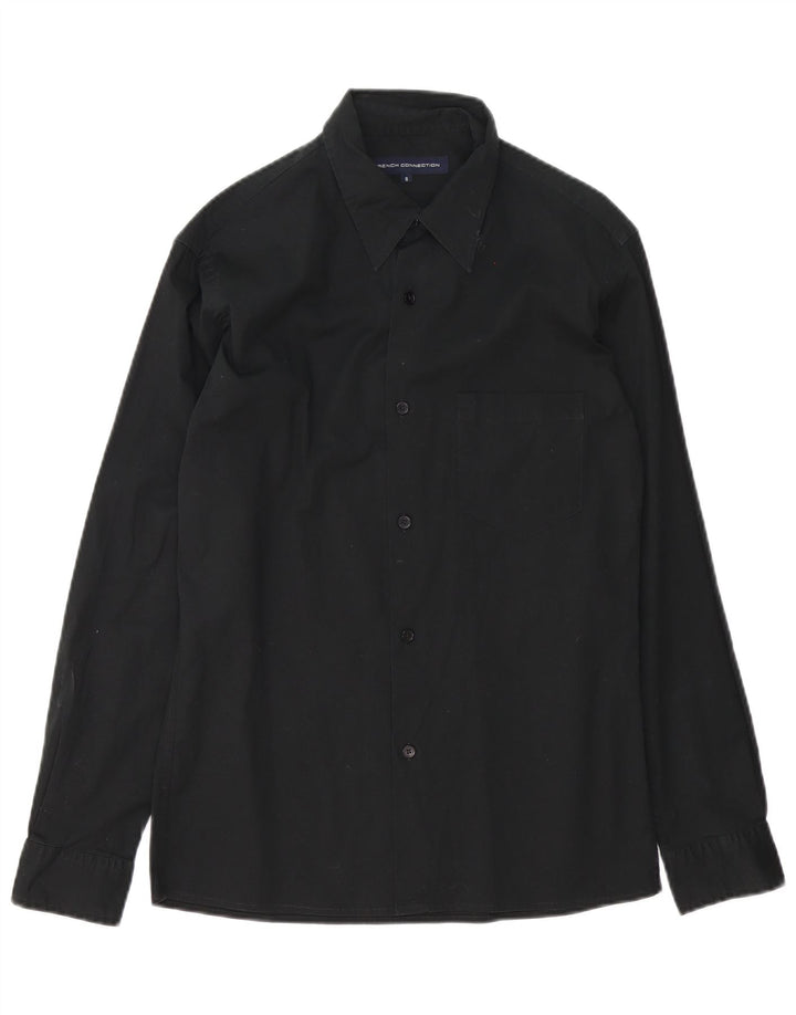 French Connection Chemise Homme Petit Noir Coton