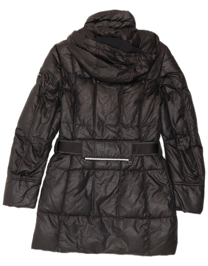 PEUTEREY Manteau matelassé à capuche pour femme EU 42 Large Noir Coton