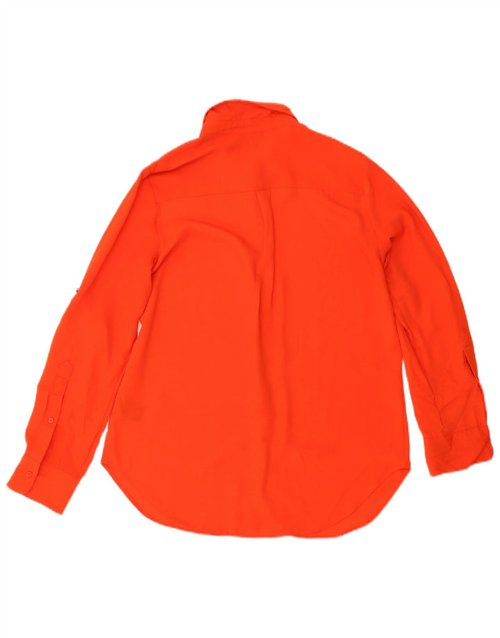 Mossimo Chemise Chemisier Femme UK 44 Rouge Moyen Polyester