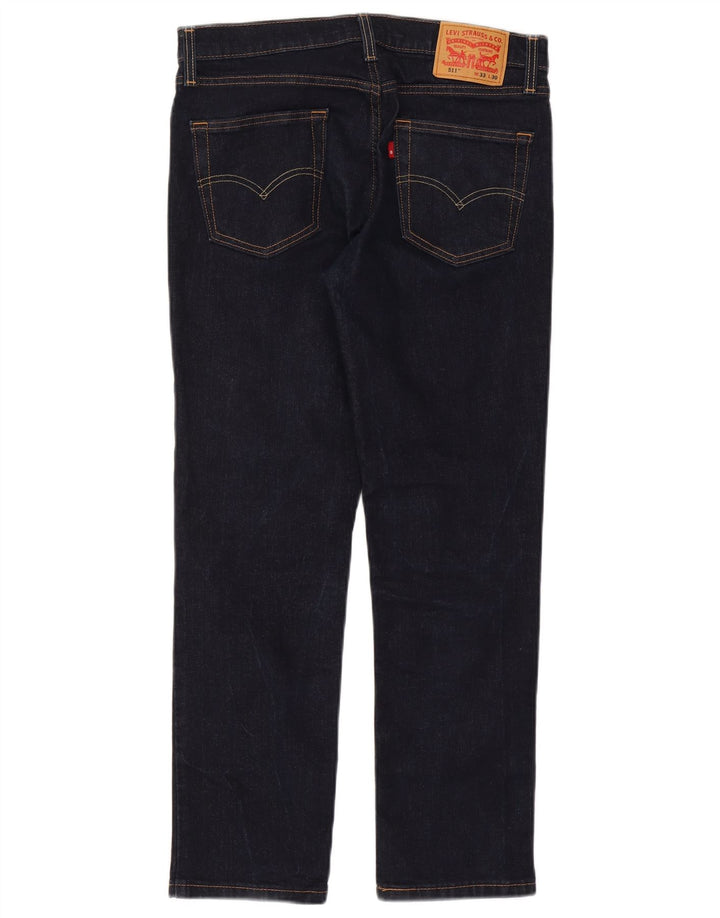 Levi's Jean Slim 511 Homme W33 L30 Bleu Marine Coton