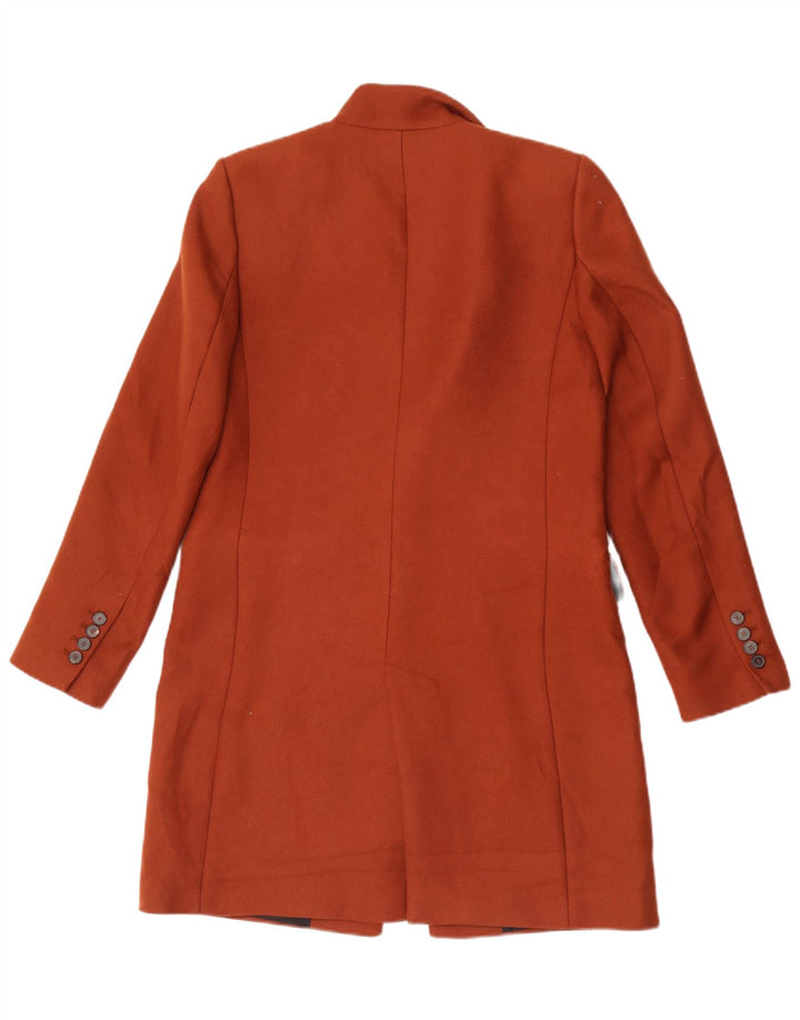 Zara Femme Pardessus UK 10 Petit Marron Polyester