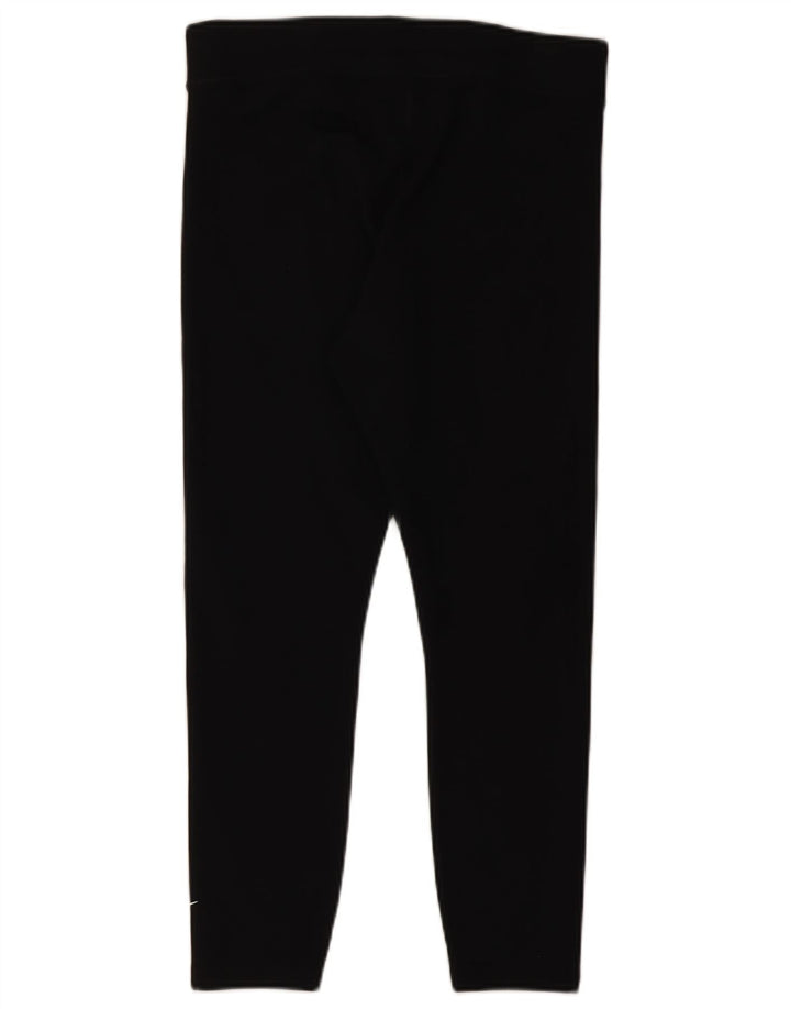 NIKE Leggings pour femmes UK 14 Grand coton noir