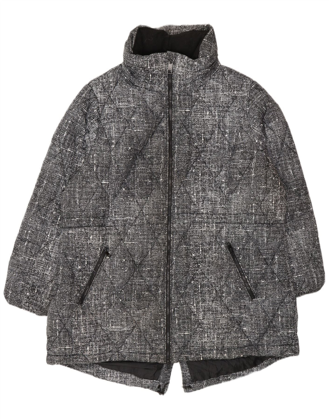 Marks & Spencer Veste matelassée pour femme UK 20 2XL Polyester moucheté noir