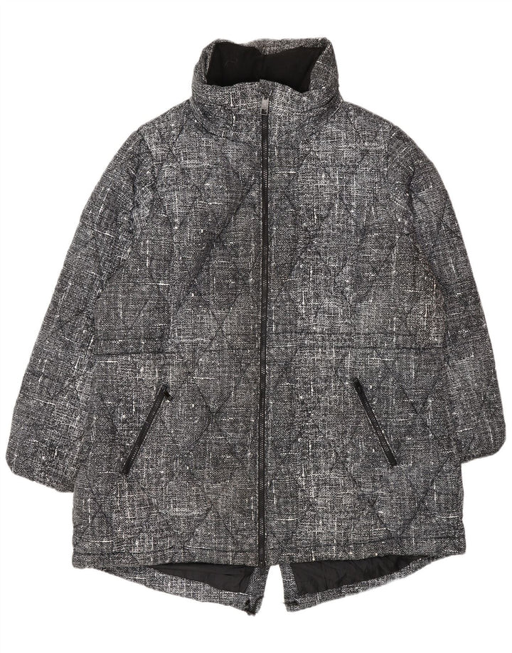 Marks & Spencer Veste matelassée pour femme UK 20 2XL Polyester moucheté noir