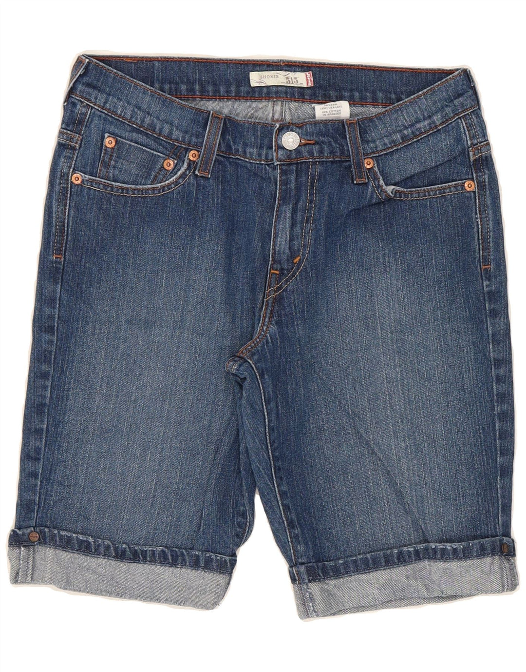 LEVI'S Womens 515 Denim Shorts US 6 Medium W28 Blue Cotton Vintage Levi's and Second-Hand Levi's from Messina Hembry 