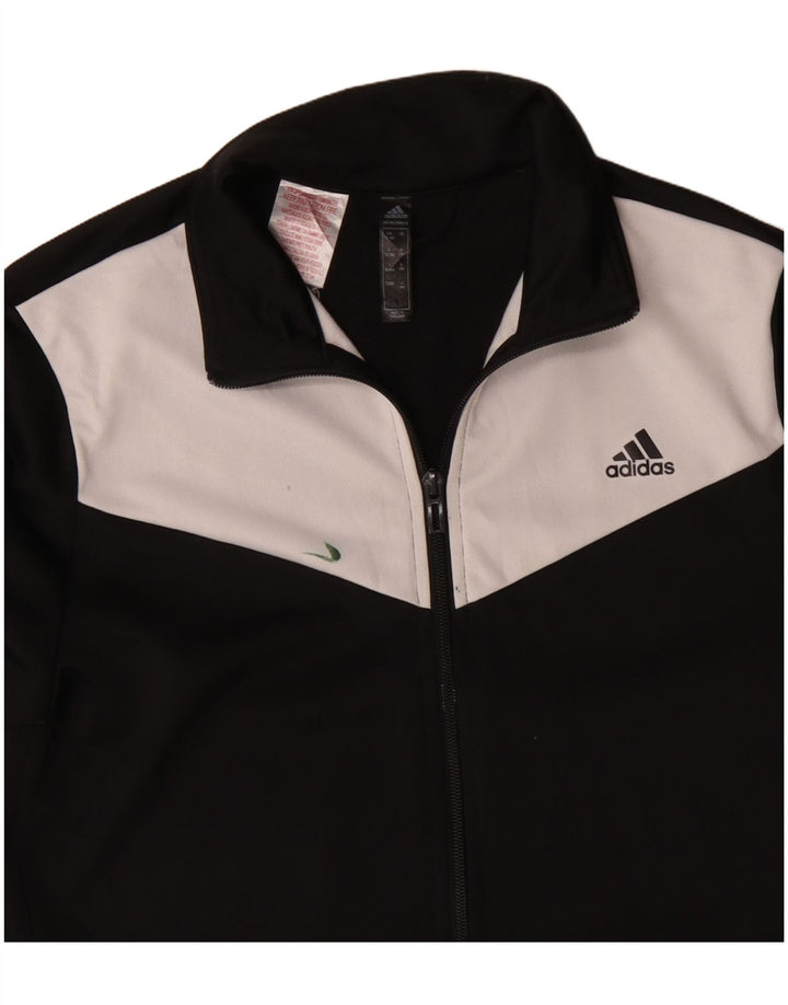 Adidas Veste de Survêtement Garçon 14-15 Ans Noir Colorblock Polyester