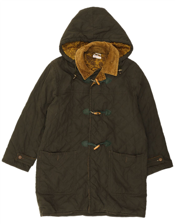 Blue Notes Duffle-coat matelassé à capuche pour homme IT 52 XL Vert Polyester