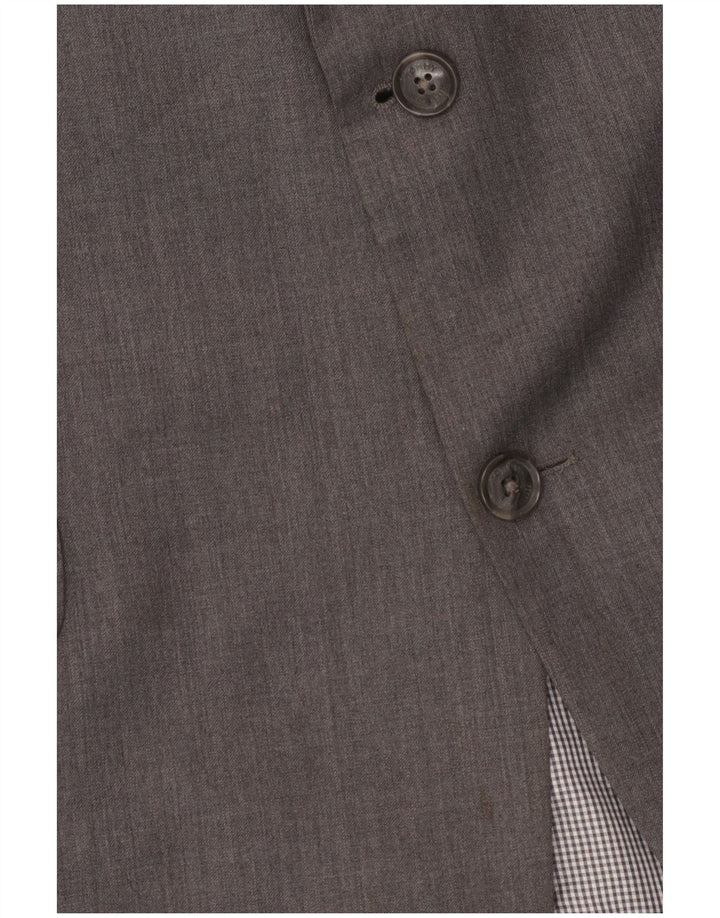 Tommy Hilfiger Veste Blazer 2 Boutons Homme UK 42 XL Laine Grise