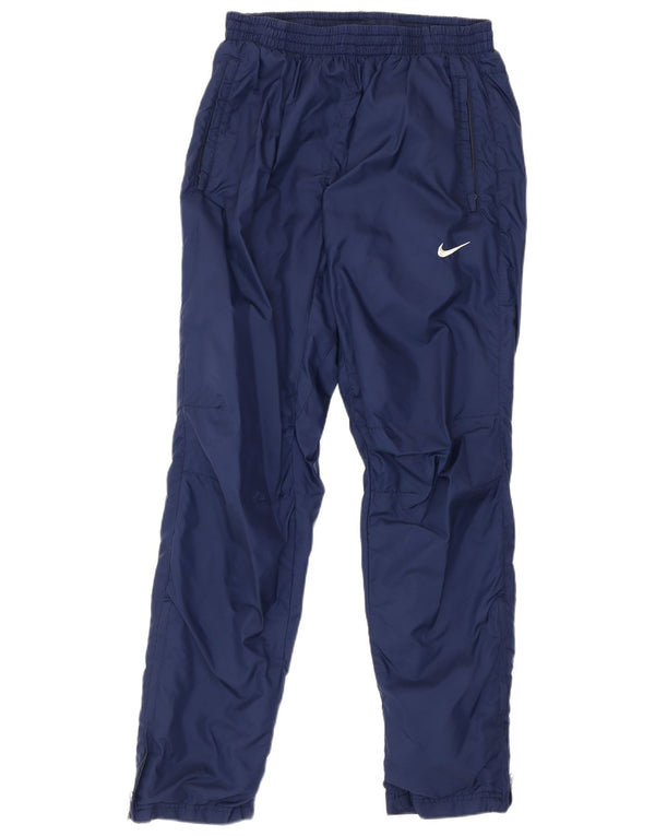 Nike Mens Tracksuit Trousers Medium Navy Blue Nylon