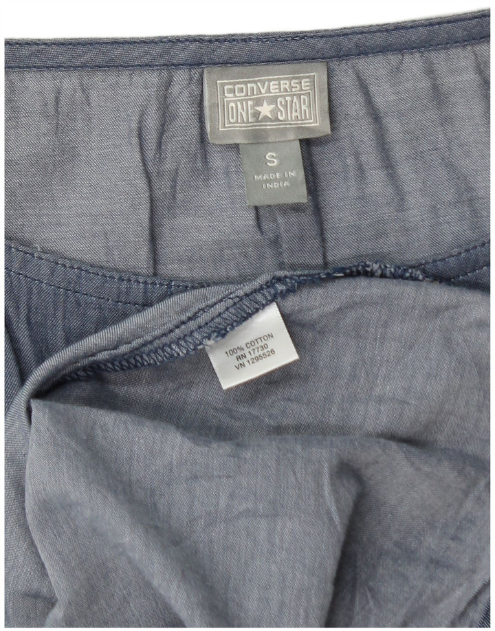 CONVERSE Robe trapèze sans manches pour femme UK 10 Petit coton bleu