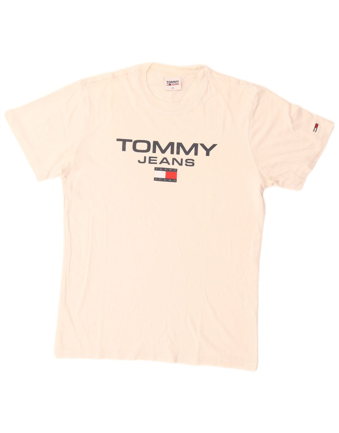Tommy Hilfiger T-Shirt Graphique Homme XS Blanc