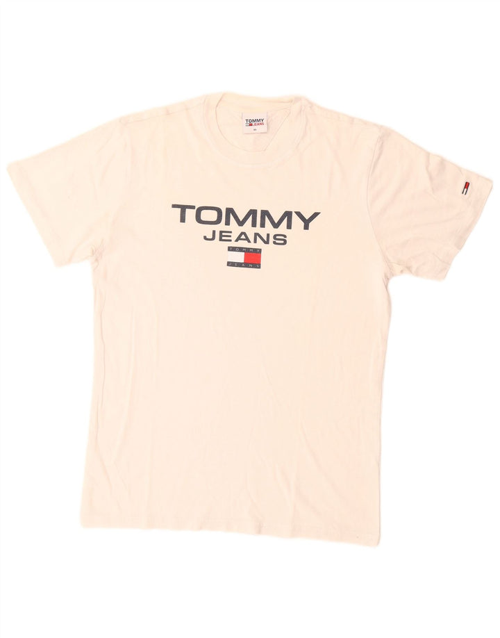 Tommy Hilfiger T-Shirt Graphique Homme XS Blanc