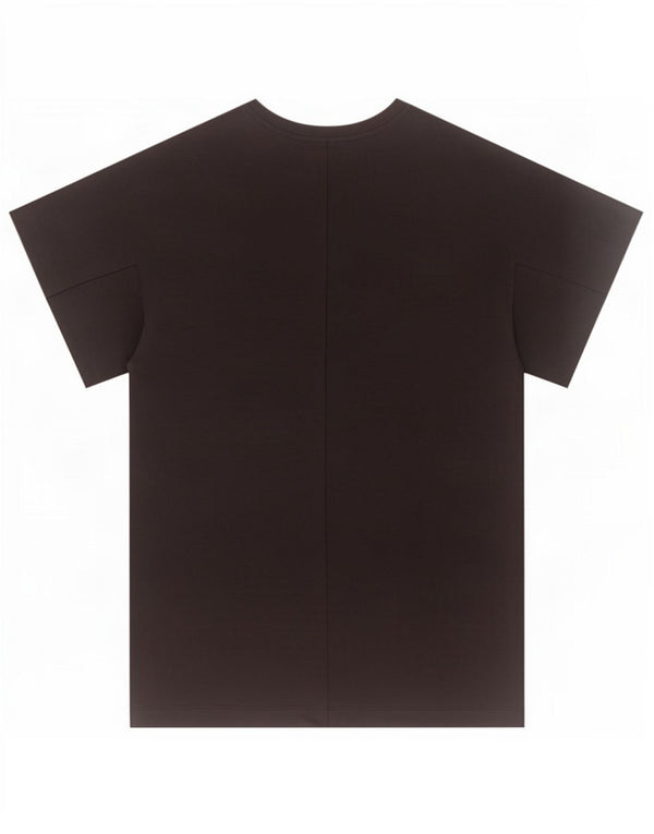 Cos Womens T-Shirt Dress UK 14 Medium Black Cotton