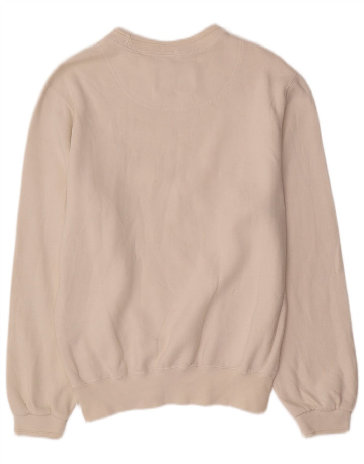 Champion Sweat-shirt pour homme en coton blanc cassé Small