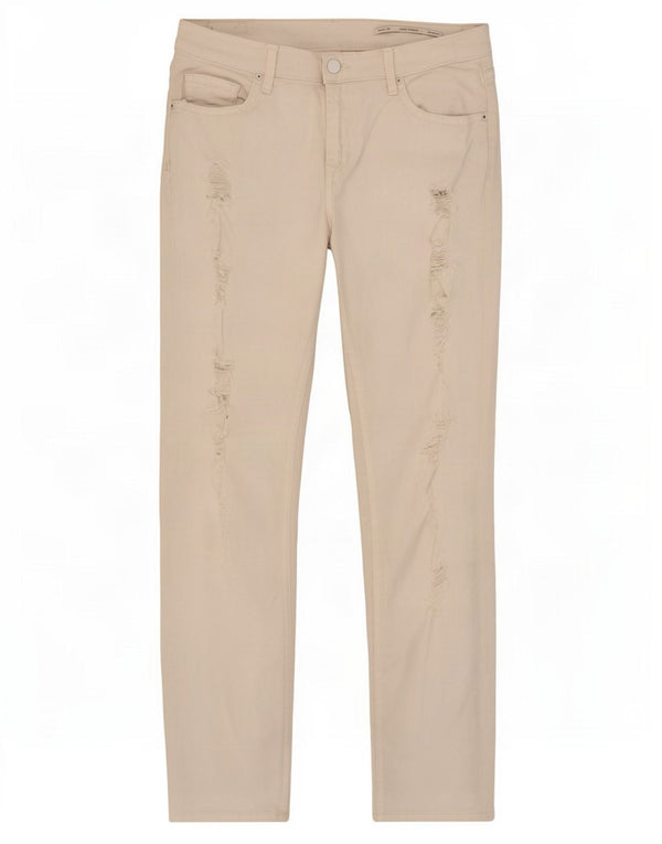 Zara Jean slim taille moyenne pour femme Coupe décontractée EU 36 XS W26 L27 Blanc