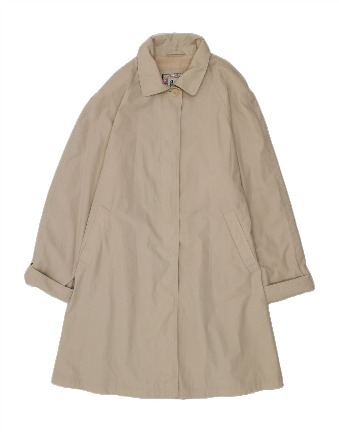 ALBA FORNARI Womens Overcoat IT 48 XL Beige Polyester Vintage Alba Fornari and Second-Hand Alba Fornari from Messina Hembry 