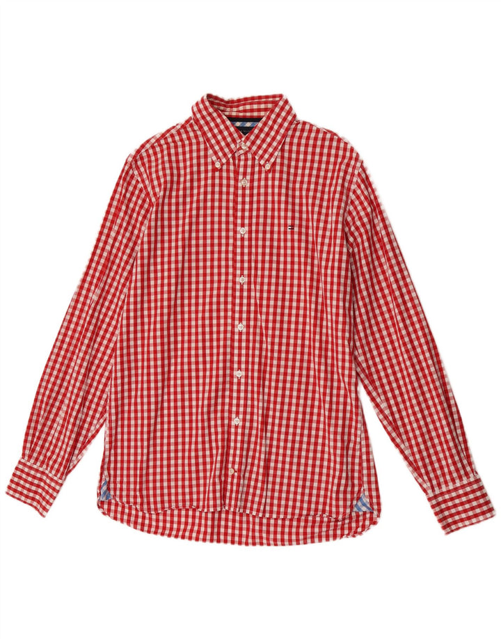 Tommy Hilfiger Chemise Homme Medium Red Check Coton