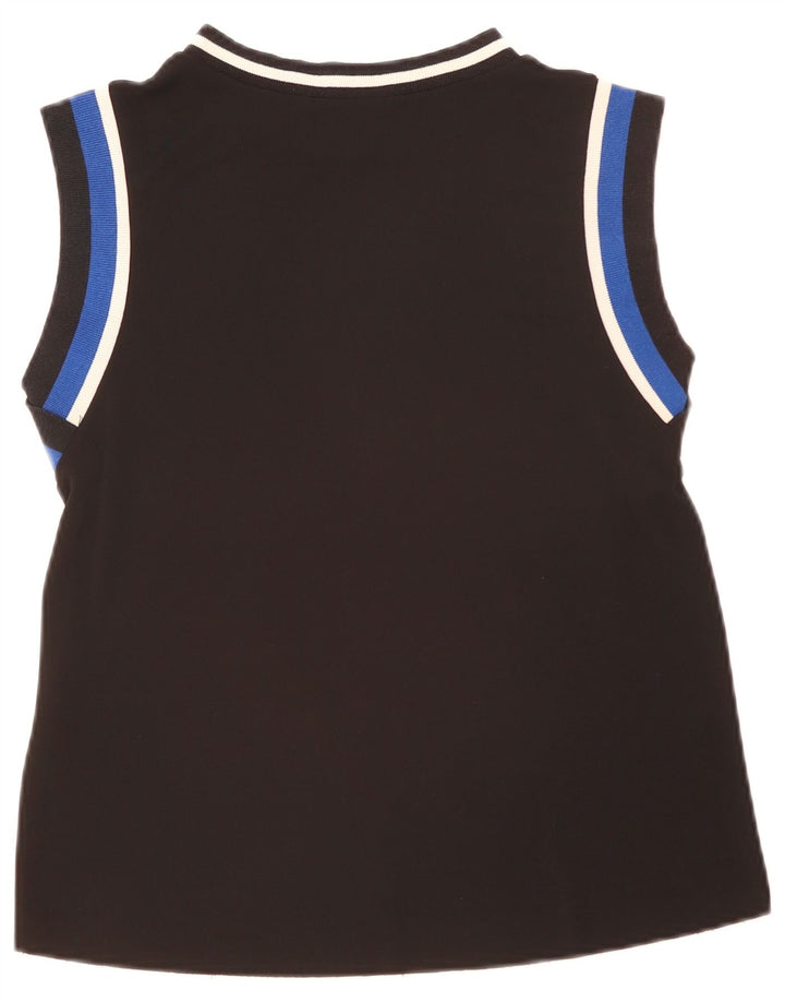 Zara Débardeur Femme UK 14 Medium Noir Colourblock