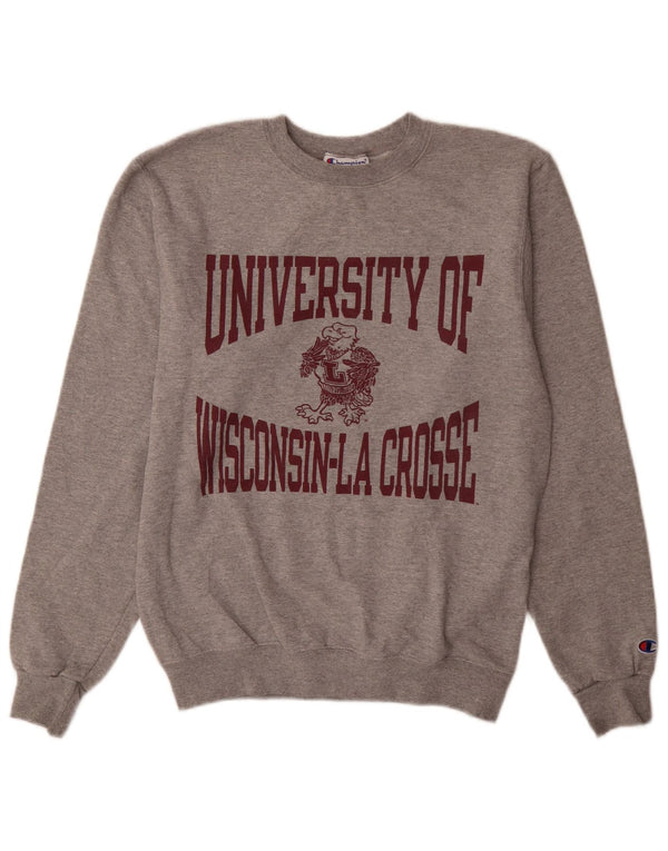 Champion Sweat-shirt graphique pour homme University of Wisconsin, petit gris