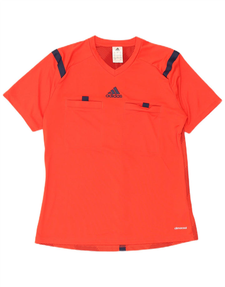 Adidas Garçon Climacool T-Shirt Top 15-16 ans Large Rouge Rayé Polyester